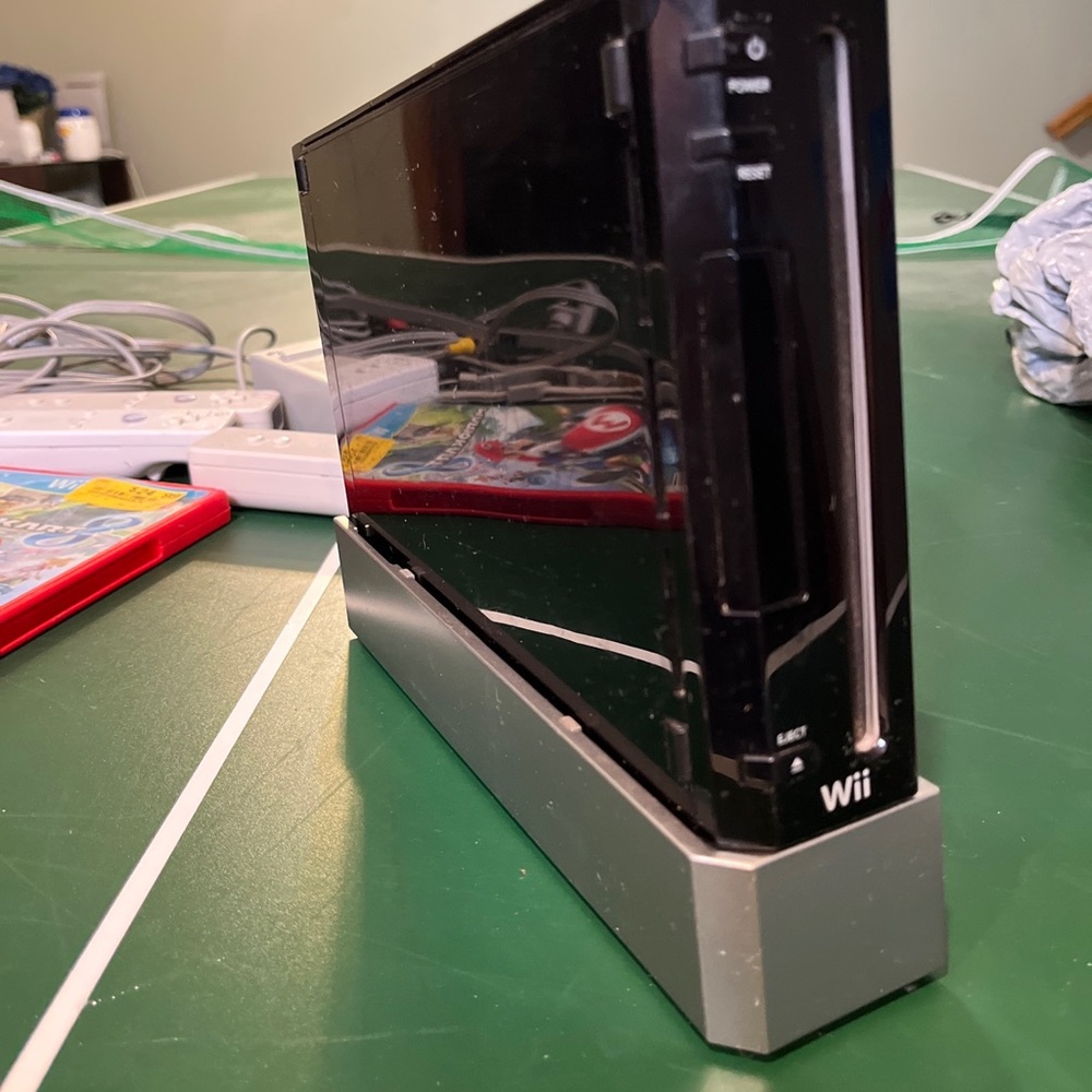 Nintendo Wii with Mario kart game